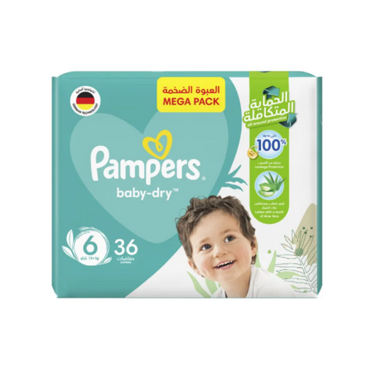 Pampers - Baby Dry 36 Piece - Diaper (13+ KG) Size 6