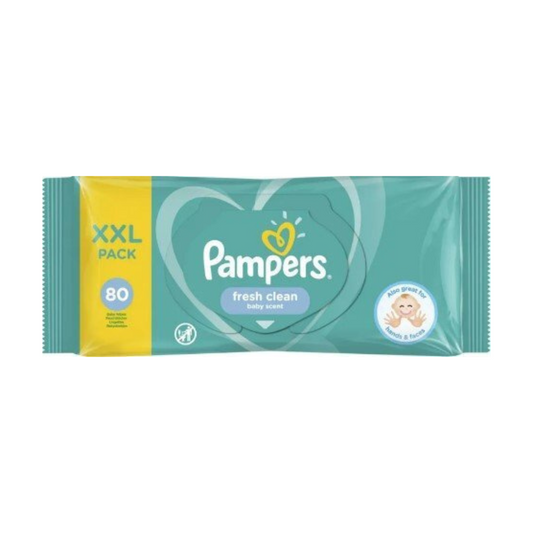 Pampers Fresh Clean Baby Wipes 80 Sheets