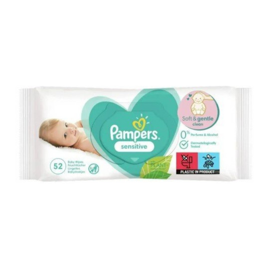 Pampers Baby Wipes Sensitive 52 Sheets