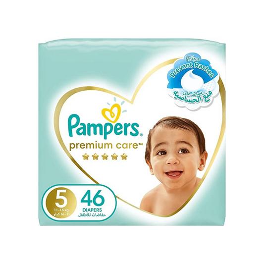 Pampers Premium Care Diapers 46 Piece (11 - 16 KG) Size 5         ⭐⭐⭐⭐⭐