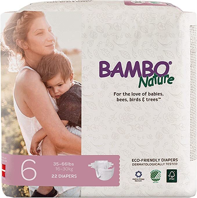 Bambo Nature Eco-Friendly Diapers, Size 6, 16 Plus kg, 24 Diapers