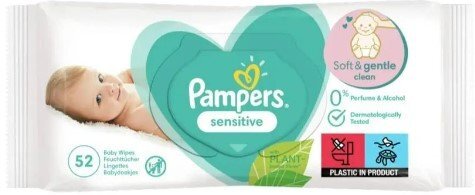 Pampers Baby Wipes Sensitive 52 Sheets