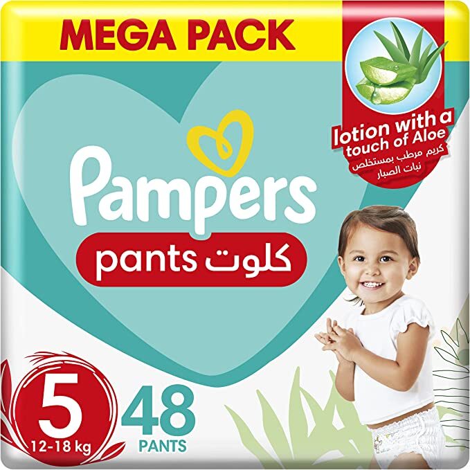 Pampers Baby-Dry Pants Diapers 48 Piece (12-18 KG) Size 5