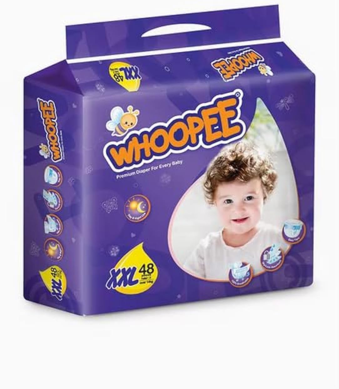 WHOOPEE Premium Diaper 48 Pieces Over 14KG  XXL (Made in Malaysia)      ⭐⭐⭐⭐⭐